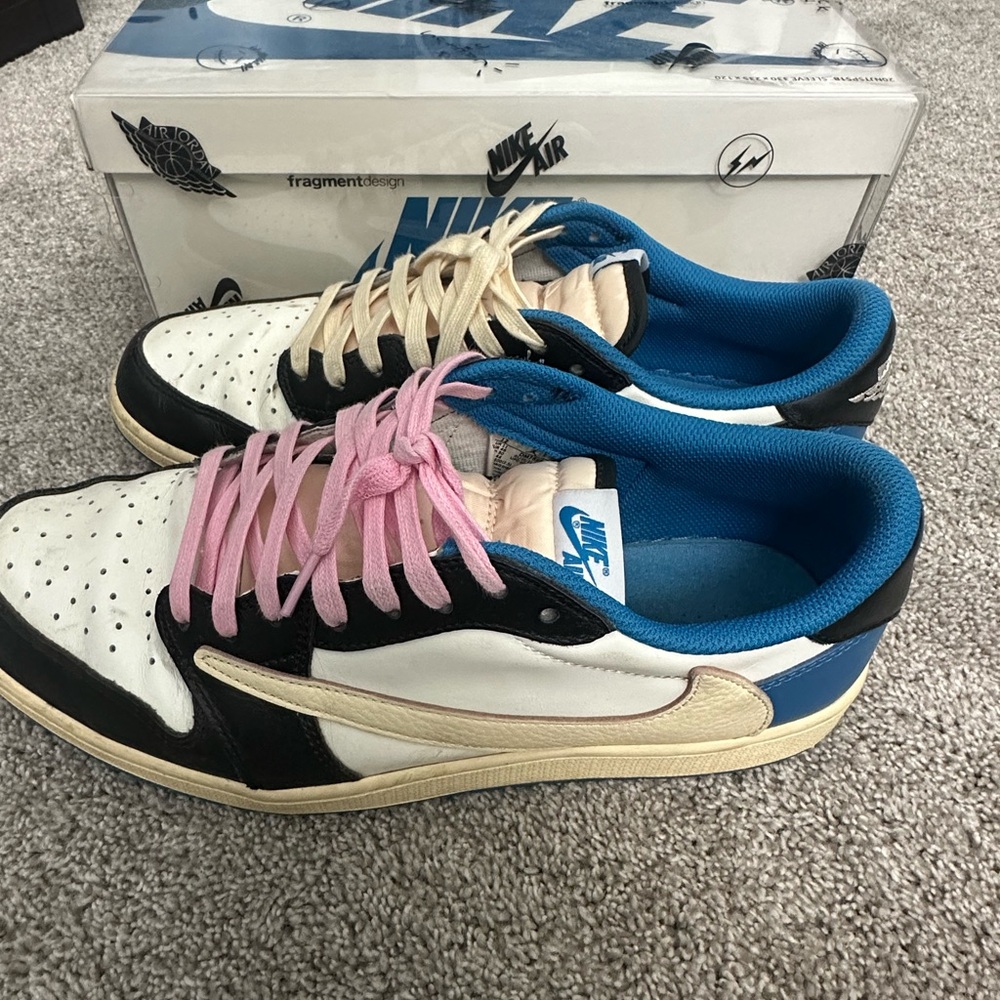 Nike Air Jordan 1 Travis Scott x Fragment Lows Size 12